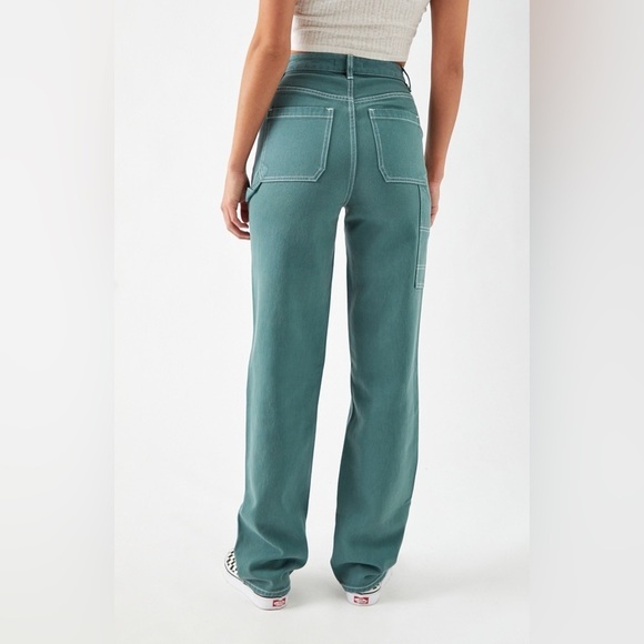 PacSun Ocean Green '90s Boyfriend Carpenter Pants - Picture 2 of 12